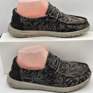 Hey Dude Wendy ranch gunmetal gray shoes size 6